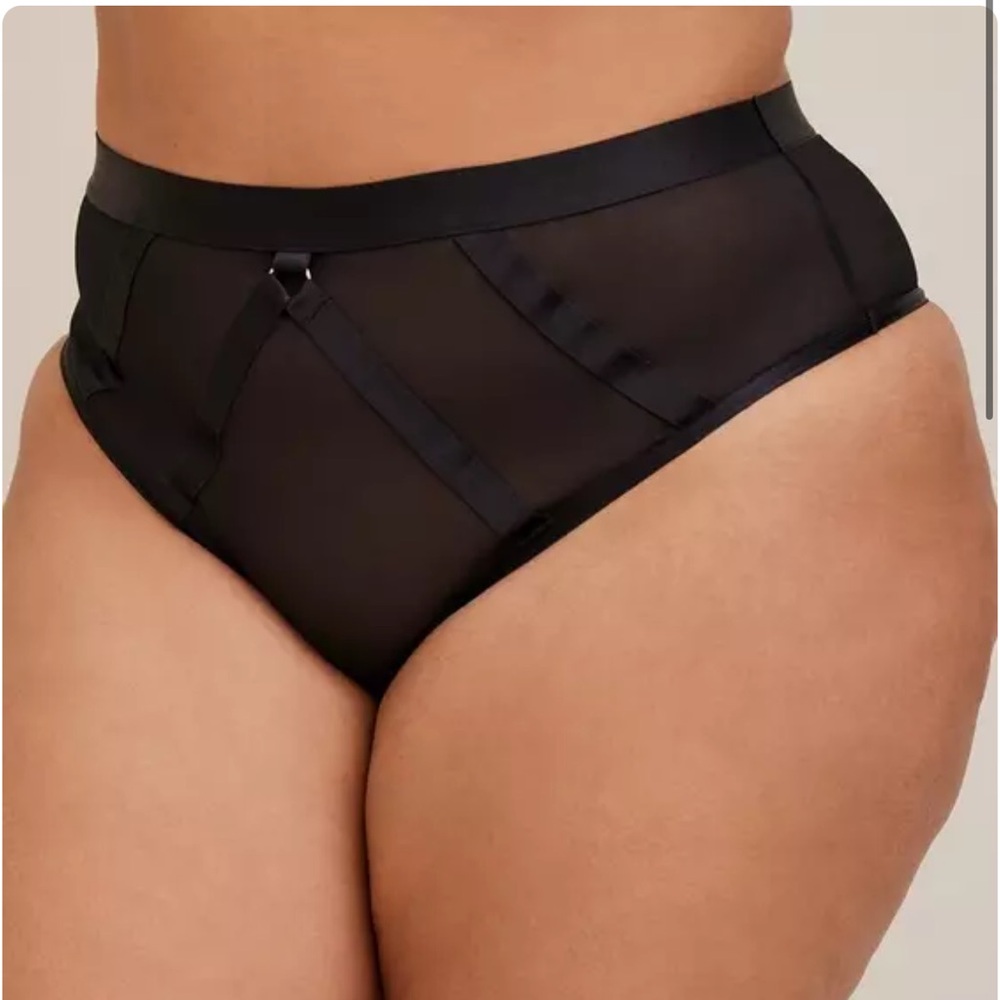 Torrid Overt Strappy Mesh Tanga panty